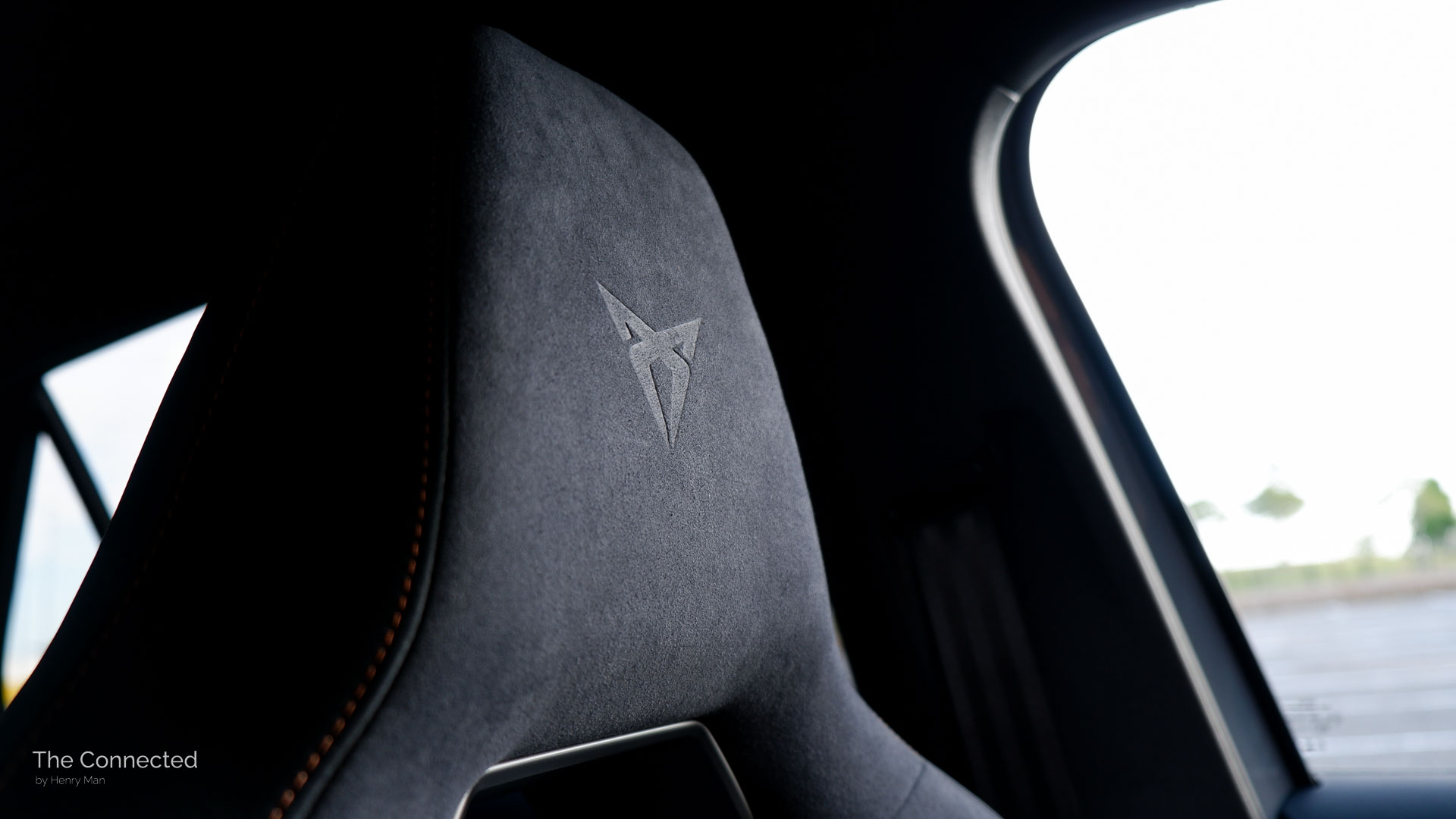 2024 Cupra Born seat headrest Cupra logo