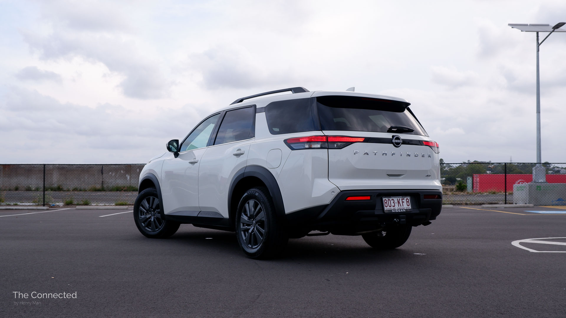 2025 Nissan Pathfinder ST-L rear-quarter view