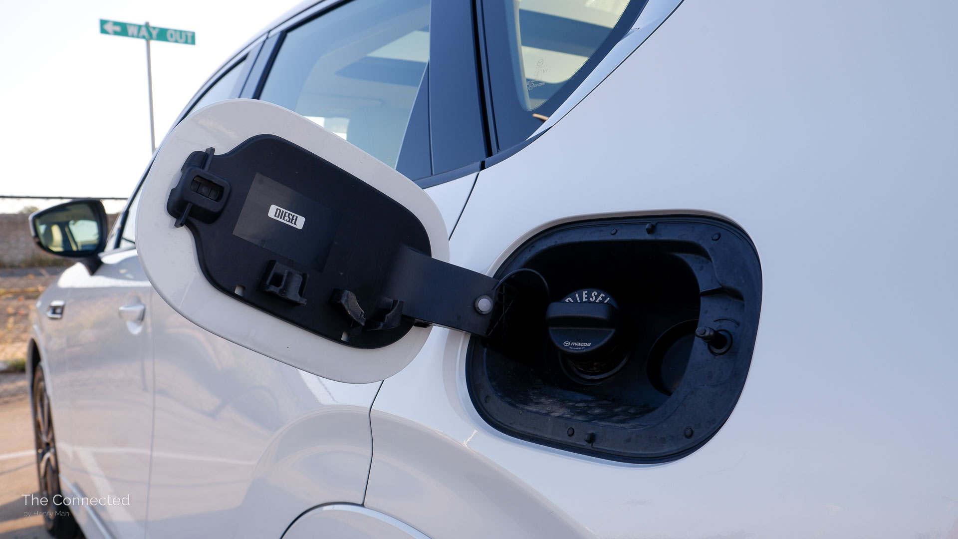 2024 Mazda CX-60 D50e diesel fuel flap and cap