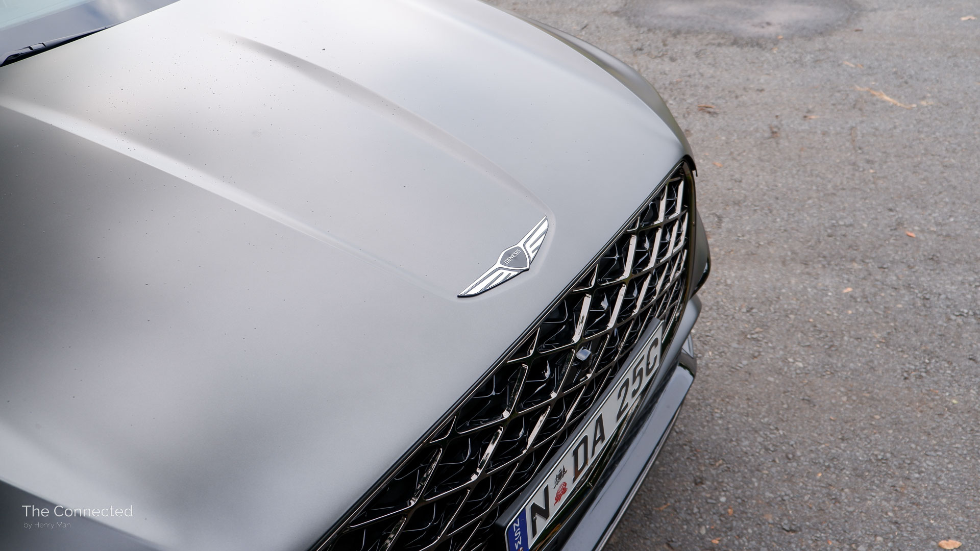 2025 Genesis GV70 Signature Sport front bonnet logo