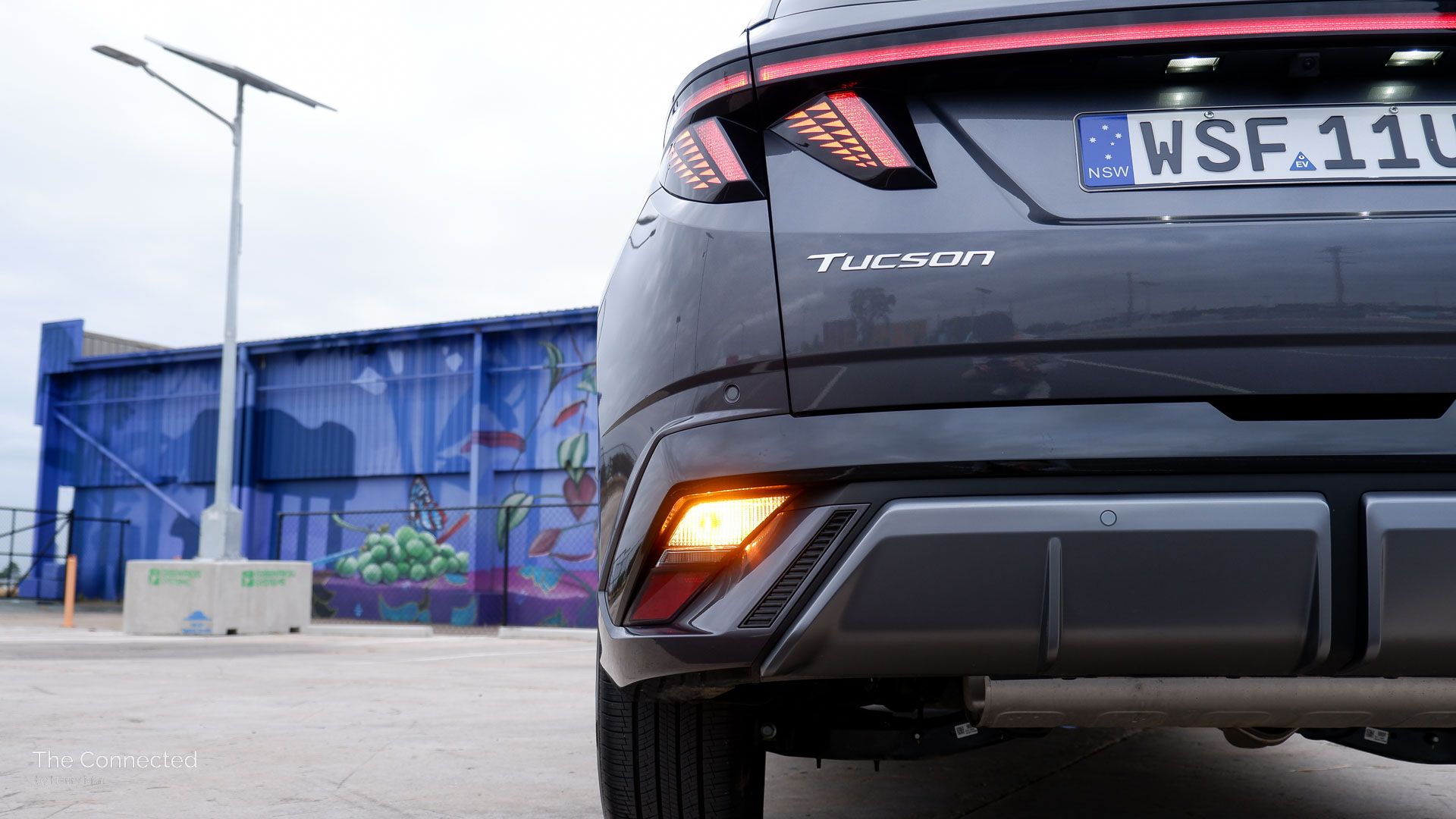 2025 Hyundai Tucson Hybrid Elite N Line rear bumper turning indicator