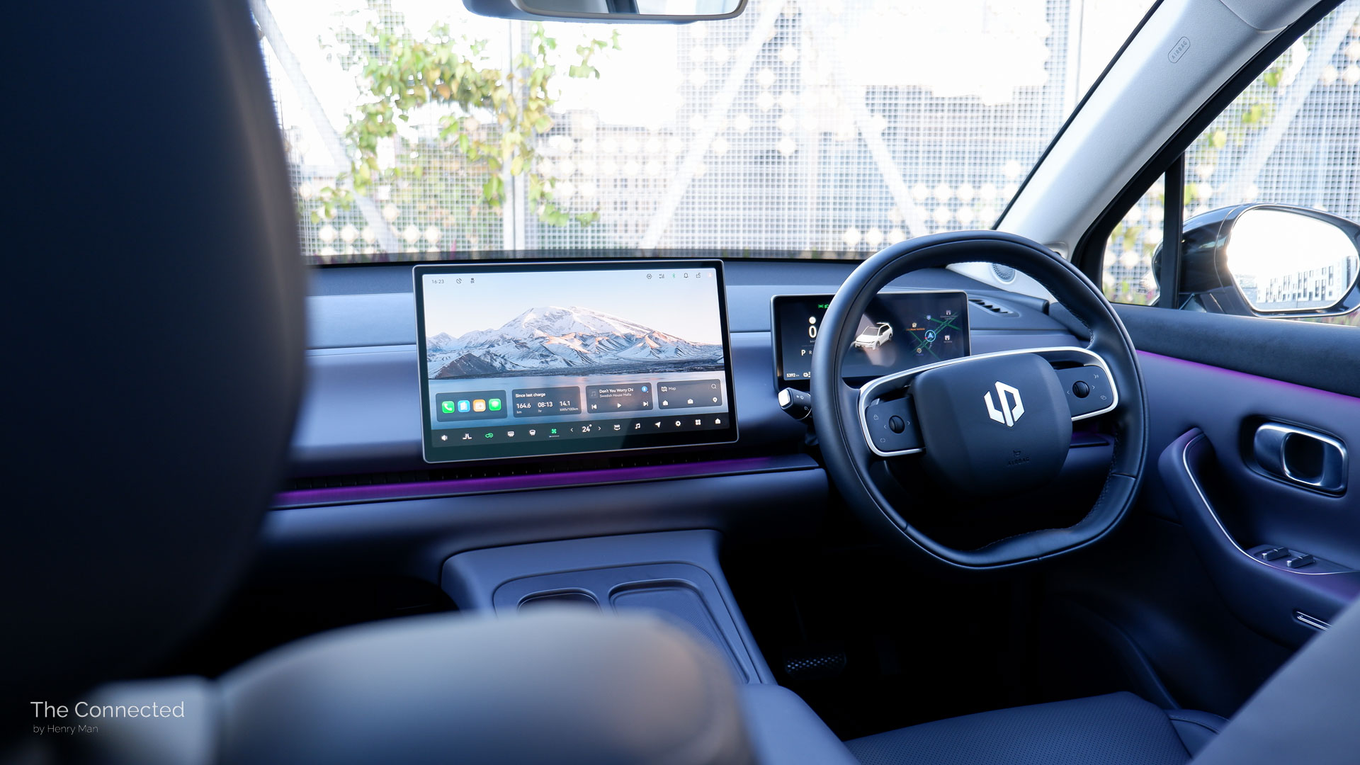 2025 Leapmotor C10 BEV dashboard and interior with Midnight Aurora purple colour