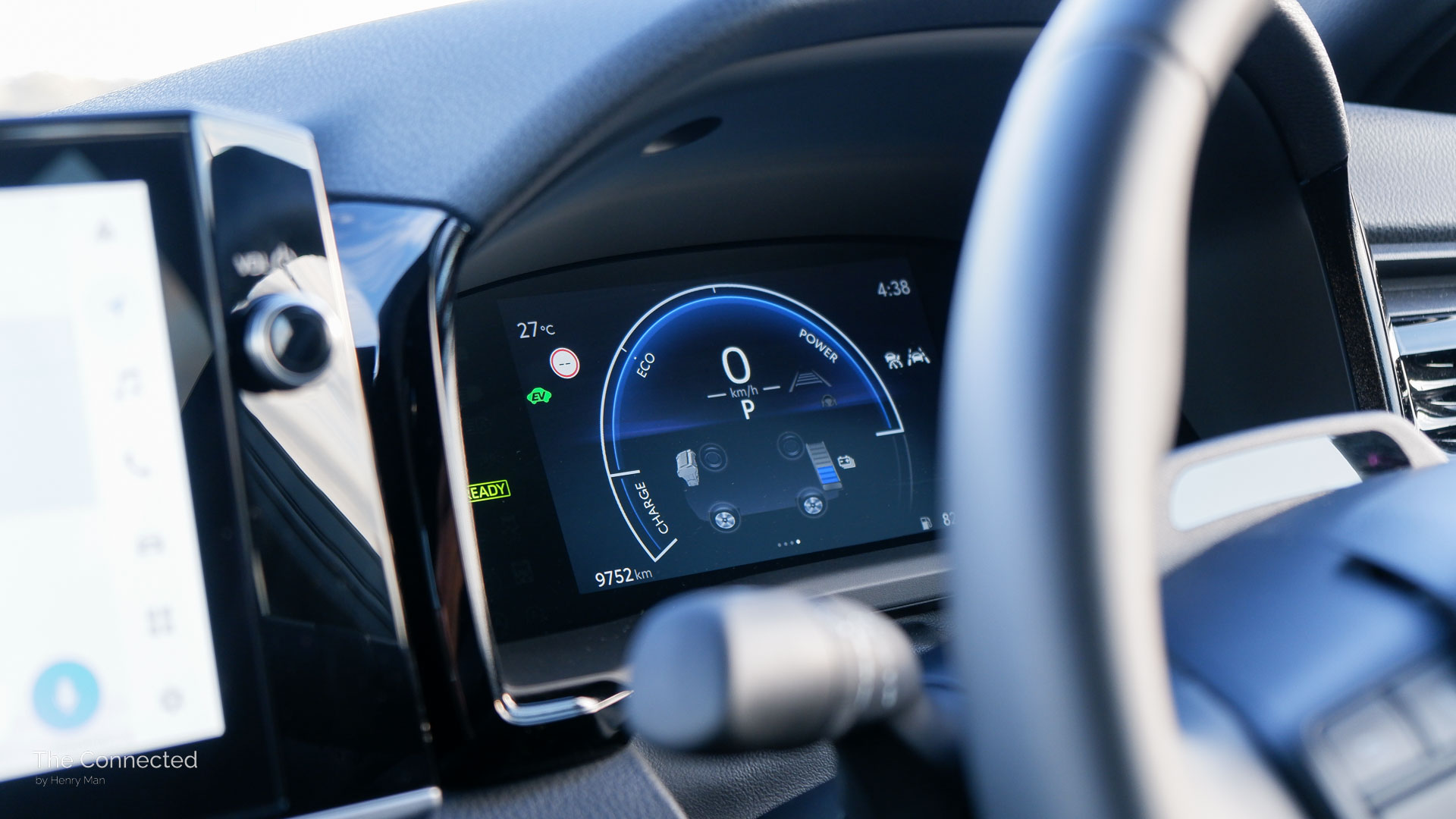 2025 Toyota Camry Ascent Sport instrument display showing hybrid status screen