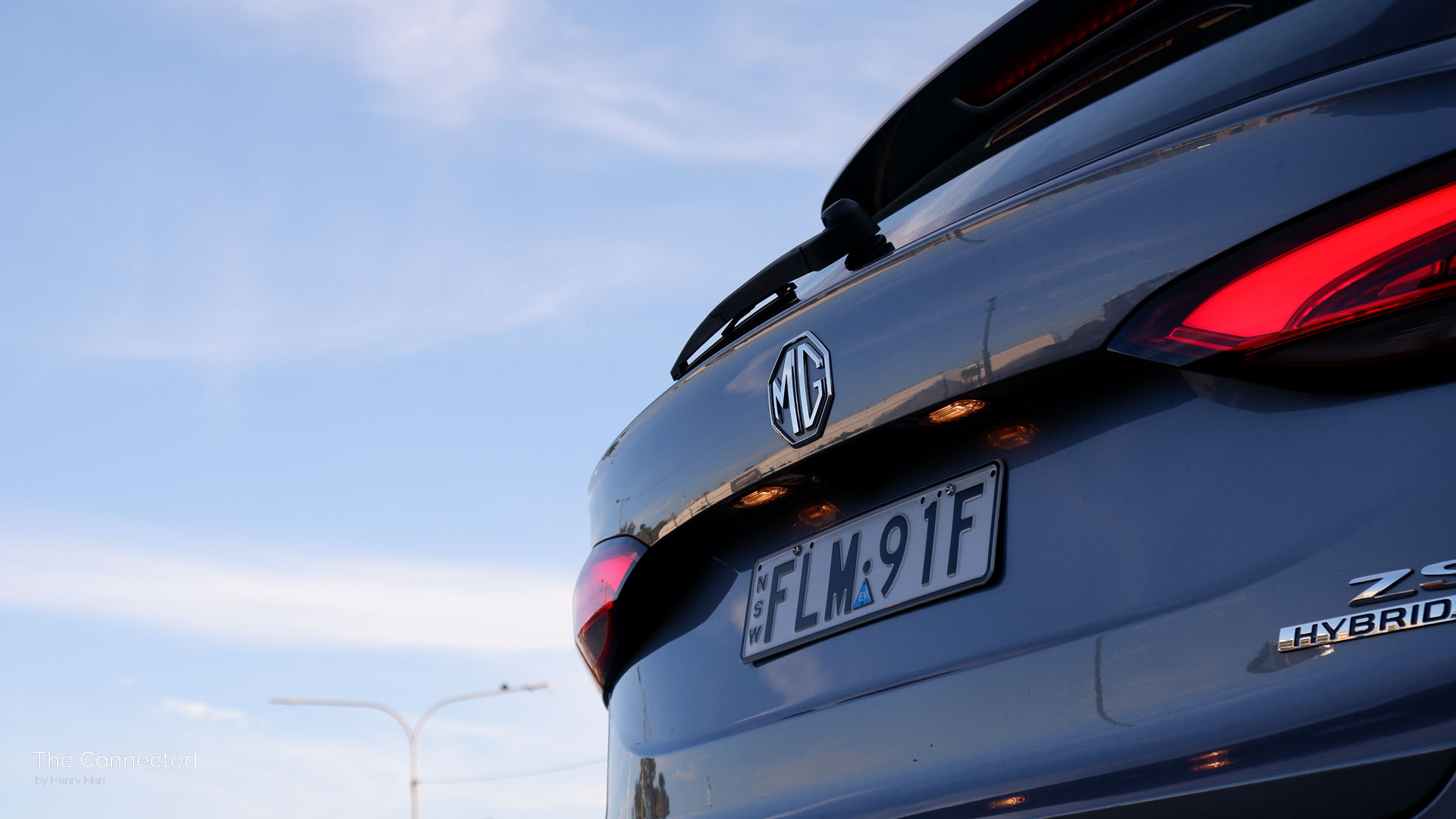 2025 MG ZS Essence Hybrid+ rear tailgate with MG logo