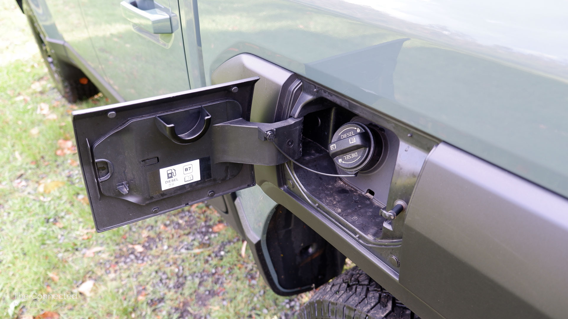 2026 Kia Tasman X-Pro open fuel flap