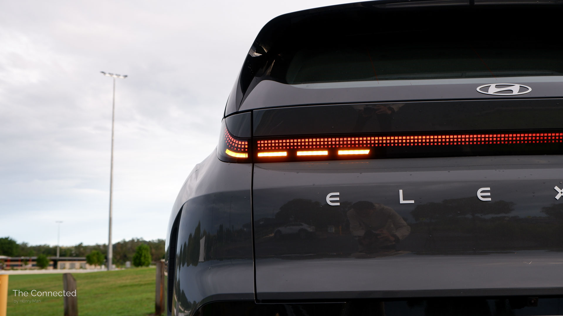 2026 Hyundai Elexio Elite rear tail-light with turn indicator on